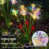 Solar Fiber Optic Butterfly Flower Colorful Garden Lamp - Outdoor Courtyard Decorative Landscape Lighting