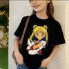 T-shirt Graphique Imprimé Anime Japonais Sailor Moon Rétro Années 90 Filles Enfants Harajuku Enfants Sailor Moon T-shirt Femme Vêtements