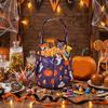 Portable Halloween Candy Bag Non-Woven Pumpkin Candy Bucket Tote Bag Candy Bucket  Kids Party
