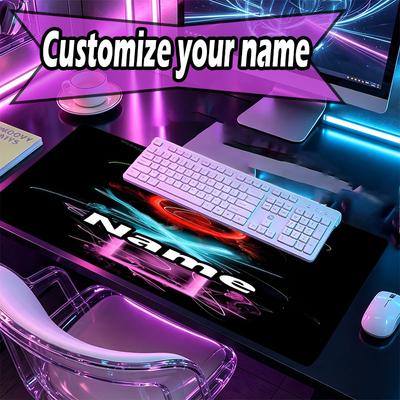 Custom Name Personalized Game On Pattern Mousepad, Laptop PC Desk Mat, Decorative Desk Mat for Home Keyboard Pad Gift