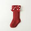 Bowknot Toddler  Hosiery Casual Bow Middle Tube Socks New Red Socks  Children