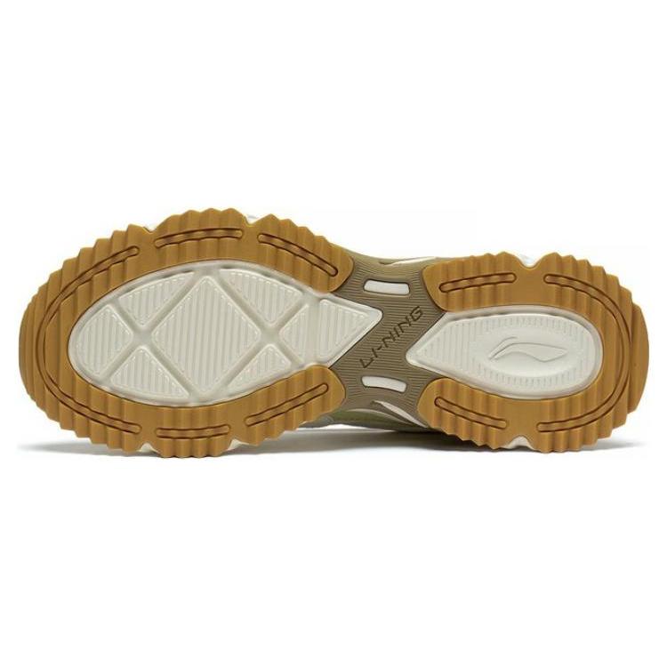 New LiNing Pick Up The Light Durable Breathable Low Top Running Shoes Women's White Green ARXT006-2
