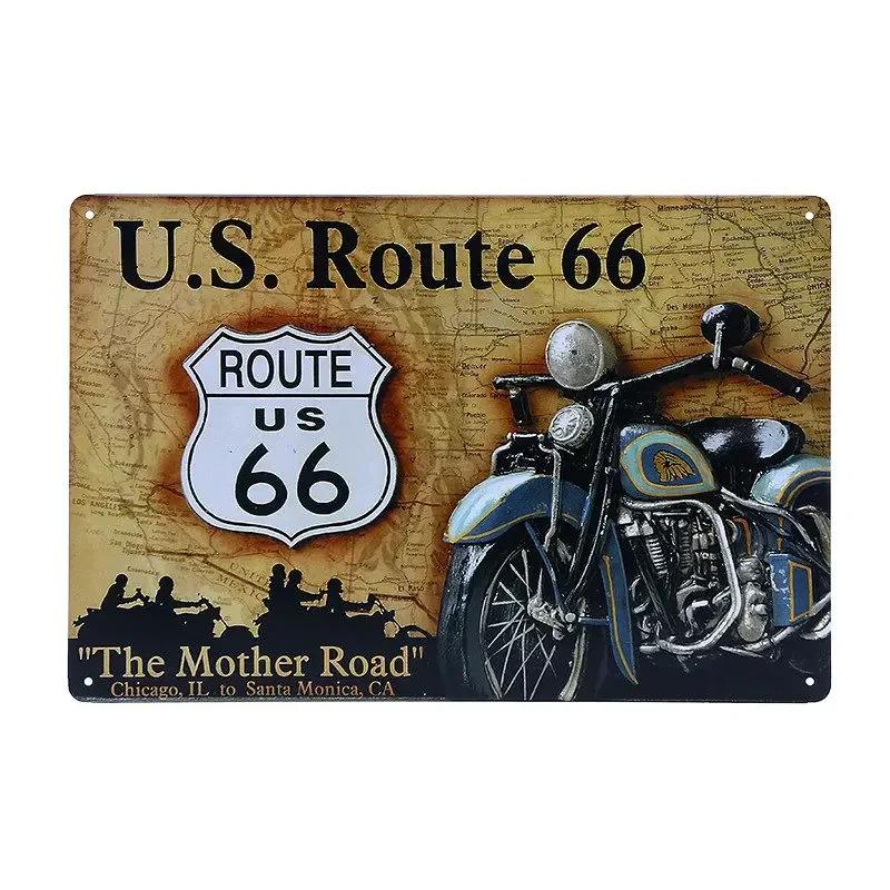 Retro BSA Motorcycles Metal Plate Norton Indian Tin Signs Vintage Metal Poster Garage Decor Club Pub Bar Wall Decoration YJ175