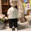 Elegant Knitted Cardigans Tops Cute Doll Jeans Pants for 1/4 1/6 BJD 30/45cm Dolls Doll Clothes