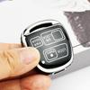 For Lexus Lx Rx400H Es330 Rx330 Es Gs Ls Is Rx Sc Silver Edge Tpu Keyless Car Key Case Fob For Toyota Land Crusier Fj Cruiser