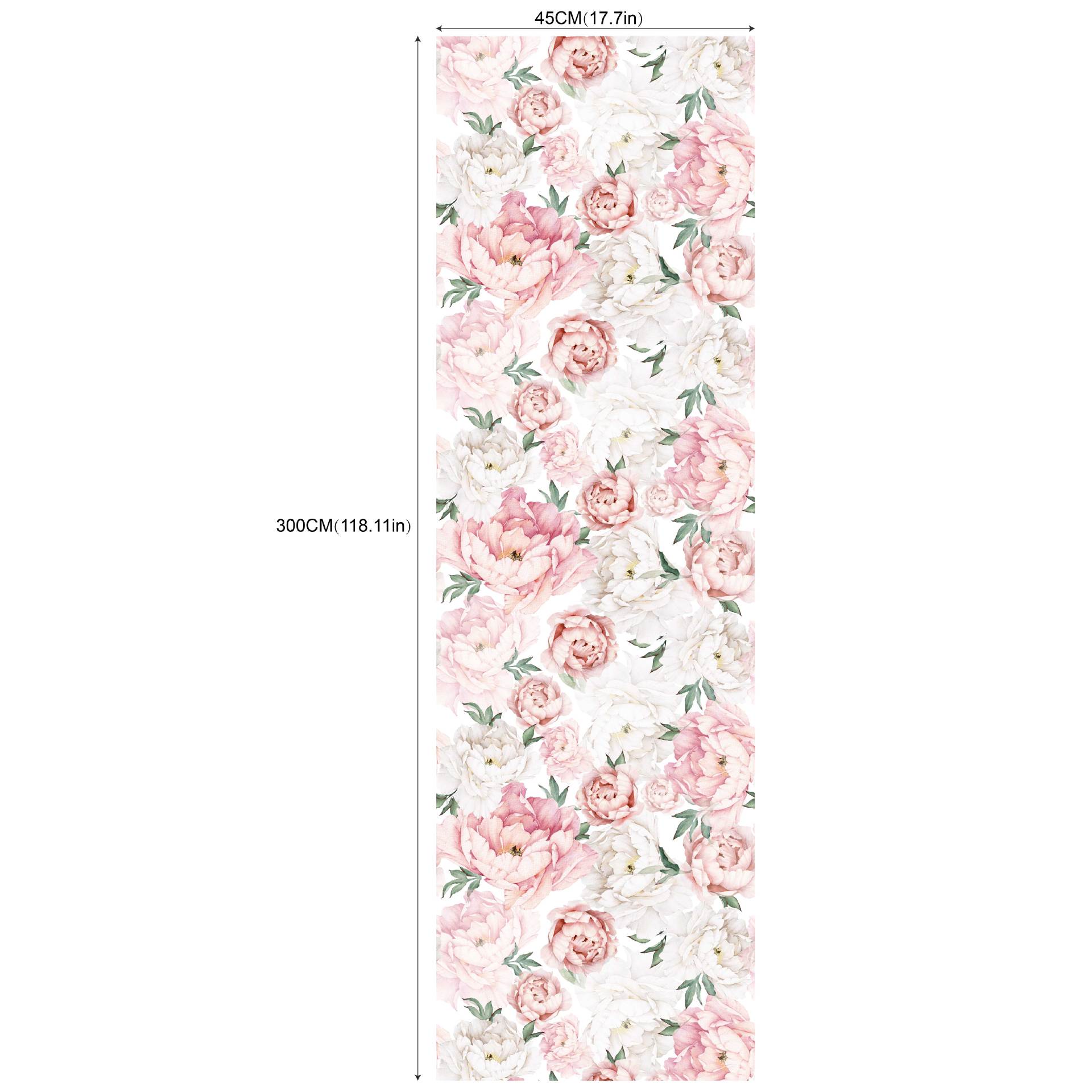 

HaoHome Цветы и Растения Самоклеящиеся Обои Съемные Многоцветные Виниловые Клейкие Цветочные Настенные Покрытия Декор для Гостиной 3mx45cm