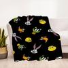 "Looney Tunes Character Phone Case Cover"Blanket Flannel Throw Blanket for Sofa, Bed, Travel, Camping, Office
