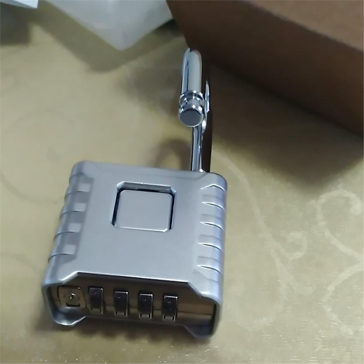 A89X Heavy Duty Combination Padlock, Weatherproof Outdoor Lock, Stainless Steel Shackle, 4-Digit Combination Lock A China Mainland