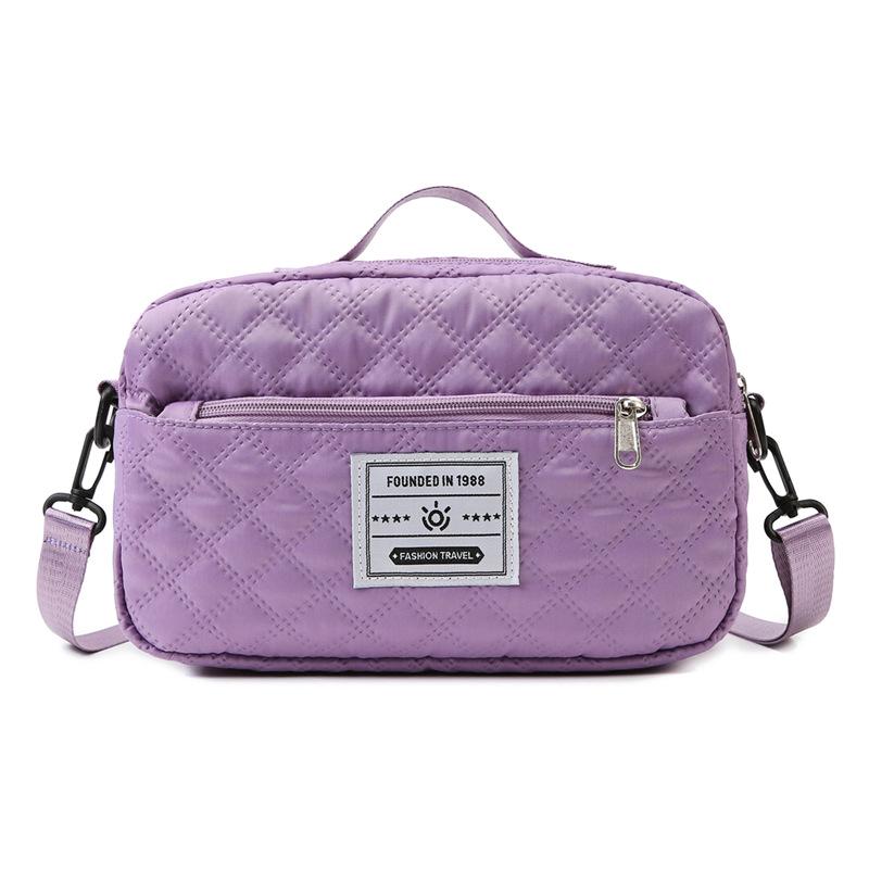 Korean Style Large Capacity Quilted Gym Bag - Yoga, Travel, Crossbody & Mother-Child Handbag