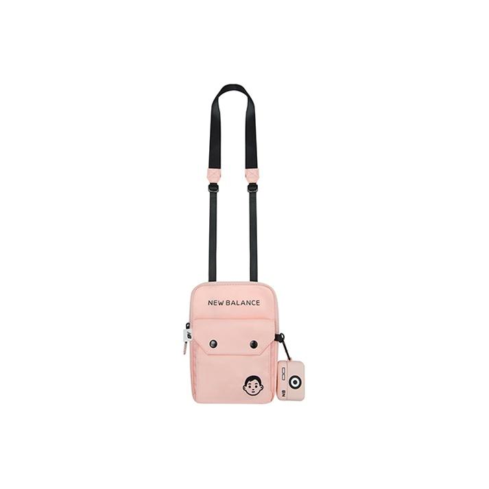 New Balance NB X Noritake Collaboration Limited Edition Logo Print Fabric Shoulder Crossbody Bag Unisex bags Light-Pink LAB13602-RWR