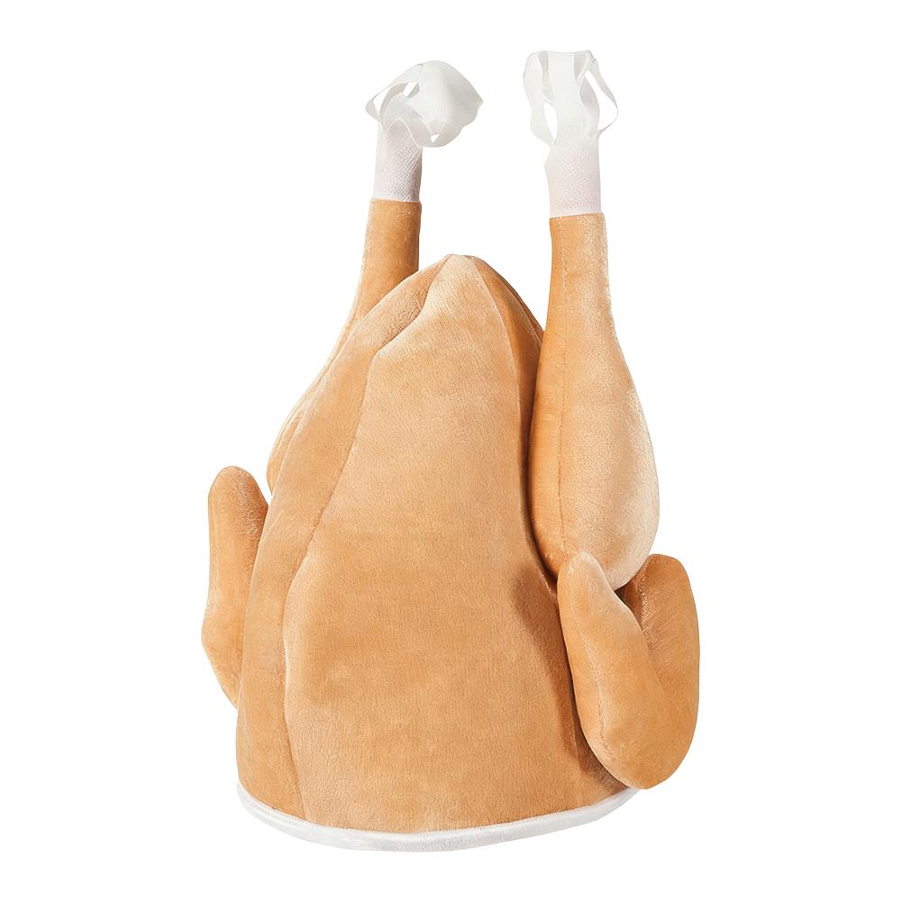 Рождественская шляпа-индейка Смешная шляпа-жареная индейка Костюмы жареной курицы Аксессуары для переодевания Реквизит Косплей Праздничное одевание