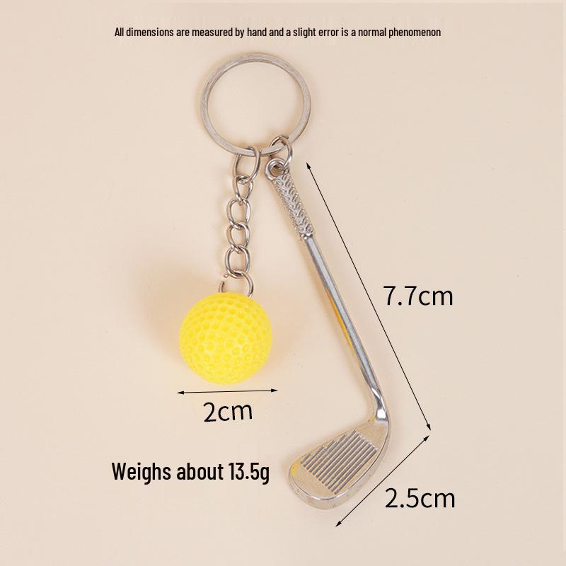 Golf Ball Keychain Pendant: Creative Sports Accessory for Couples