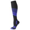 Graduated Pressure Forefoot Area Coverings Tube Socks 15-20 Mmhg Unisex Charcoal Black Series Golfs Line Motif Springy Outdoor Prevent Varicose