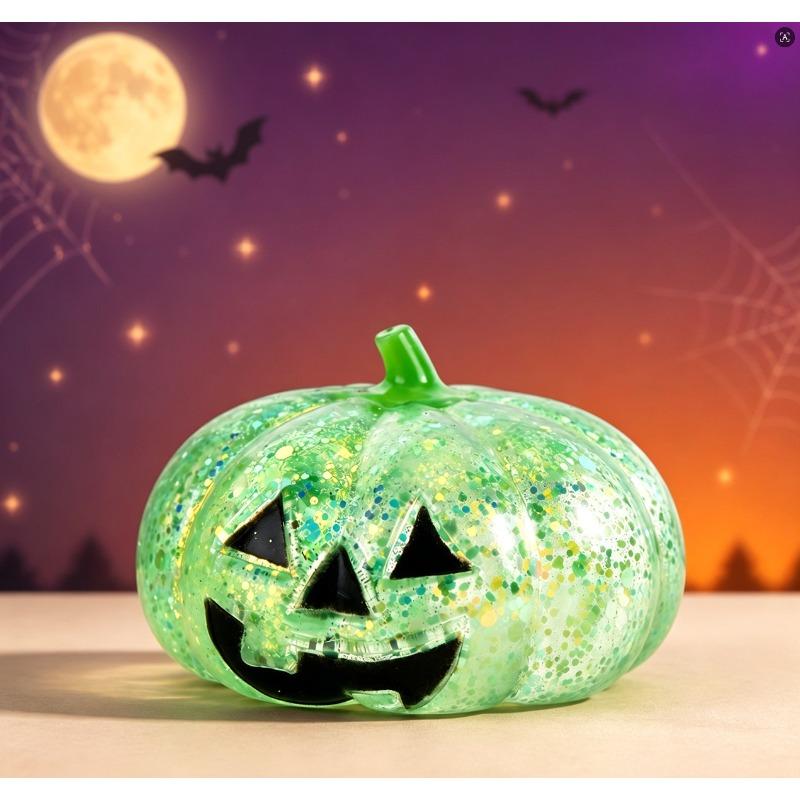 Halloween Kürbiskopf Quetschmusik Glitzer Malzzucker Geist Langsamer Rückprall Spielzeug Dekompressionsartefakt
