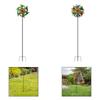 Wind Spinners Crafts Creative Double Side Colorful Home Decor Outdoor Wind Sculptures for Backyard Outside Patio Lawn Deck