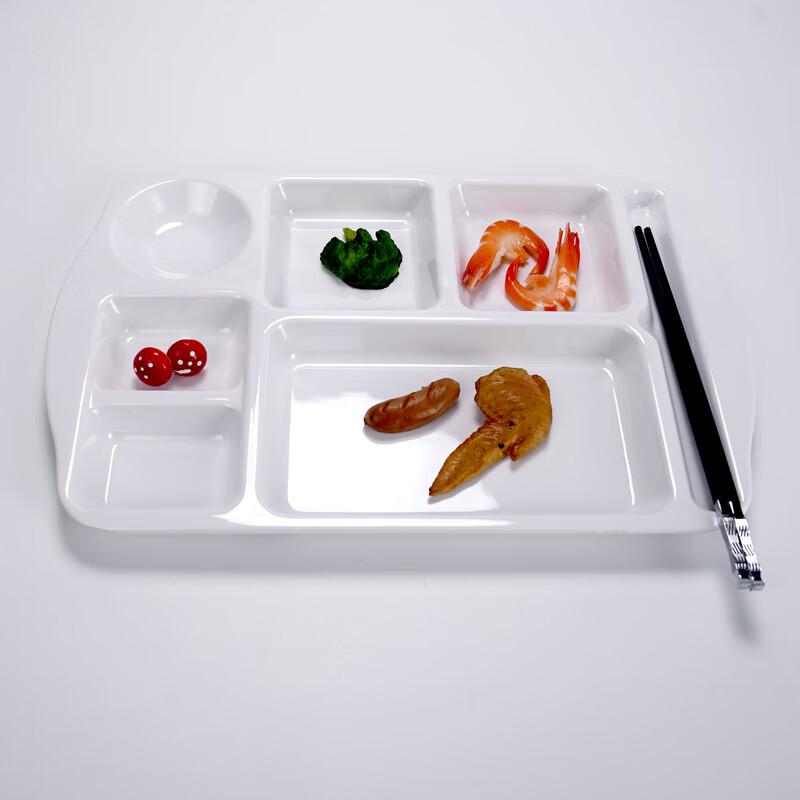 GuRou 7-Compartment Melamine Food Tray