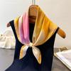 2026 New Spring Summer 70cm Square Women Scarf Silk Satin Scarves Shawl Designer Headband Hijab Bandana Wrap Bufanda