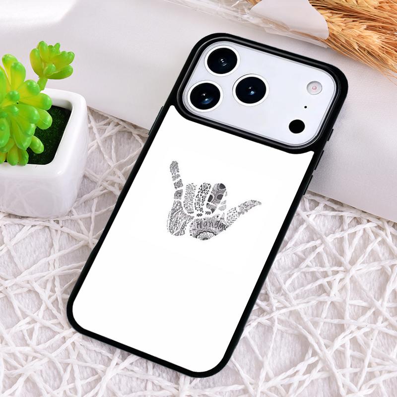 Surfer Surf Hang Loose Shaka soft Shockproof Phone Case for iPhone 17 Air 16e 15 11 12 14 13 Pro Max Cover Coque iPhone 16 Pro