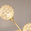 Floor Lamps for Living Room Bedroom with 5 Light, Modern Upright Standing Lamp, 34x25x156cm, Gold Tone