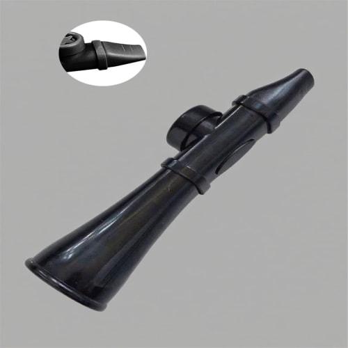 Schwarzes Kazoo, aus leichtem ABS-Kunstharz mit einstellbarer Klangqualität, perfekt für Partyauftritte, Pfeif-Kazoo für Anfänger, Musikspielzeug f