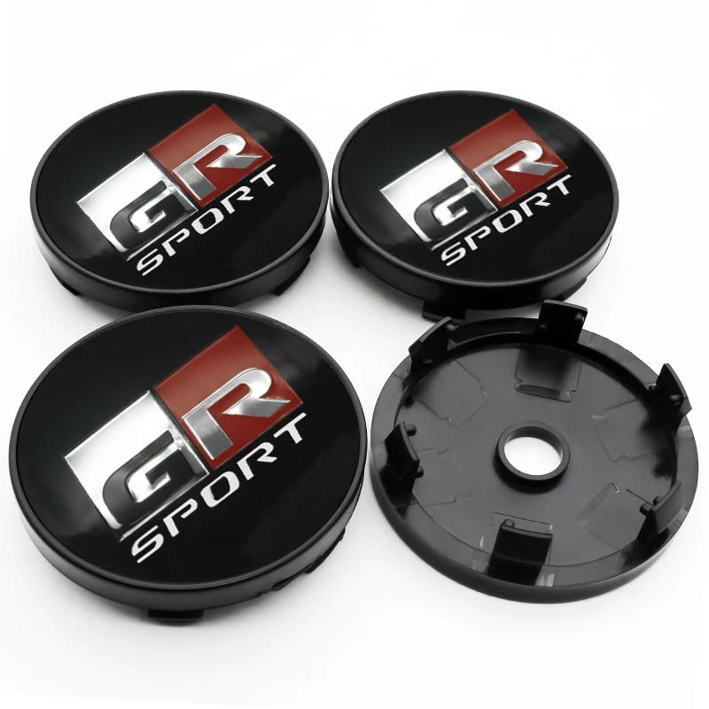 4 Pièces 56mm+60mm 57mm 62mm Cache-moyeu de Roue de Voiture Pour Toyota TRD Rav4 Yaris prius avensis Corolla Camry Autocollant Couvercle Accessoires