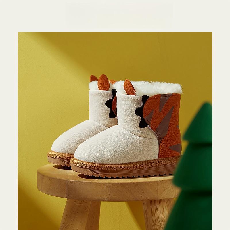 Children's Snow Boots Winter New Versatile Warm Cotton Boots for Boys and Girls Winter Shoes Waterproof Short Boots