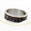 Herren 8MM Drehbar Kreuz Rhombus Kante Edelstahl Mode Ring
