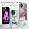 Frieren Japan Anime Cool Girl Pattern Phone Case For iPhone 16 15 14 13 12 11 Plus Pro Max  High-end Luxury Magsafe Sheepskin