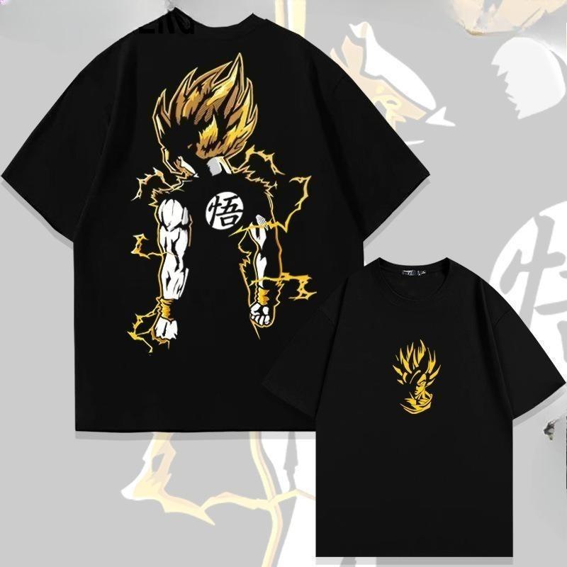 Japanese Animation Dragon Ball Wukong Tide Short-sleeved T-shirt Men's and Women's Summer Tide Brand Loose Summer Top