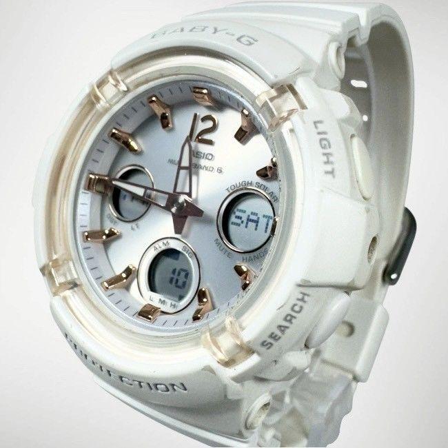 Used [Good condition / working] CASIO BABY-G BGA-2800 radio solar wristwatch white
