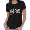 Paris Eiffel Tower French Romantic Graphic Womens Top Junior Graphic Tee