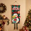 Wall Hanging Christmas Hanging Flag Snowman Xmas Banner Christmas Decorations  Indoor Outdoor