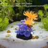 Silicone Fish Tank Ornament Colorful Sea Anemone Artificial Coral  Underwater Environment