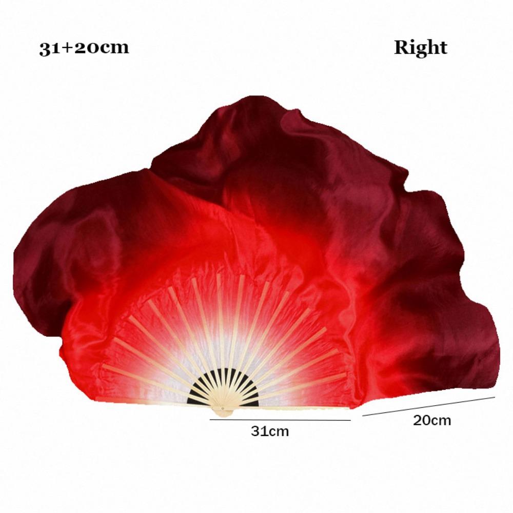 10/20cm Halbkreis Seide Kinder Kinder Bambusfächer Schleier Paare Yangko Tanzwerkzeuge