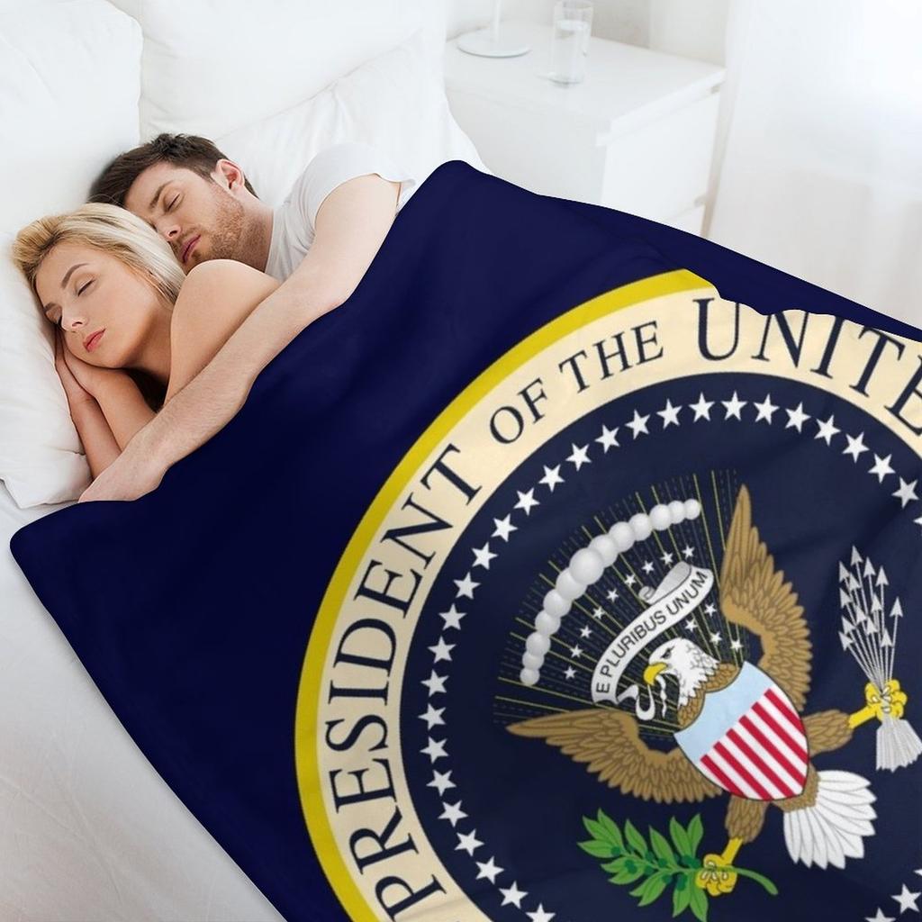 SEAL OF THE PRESIDENT OF THE UNITED STATES US USA Throw Blanket Plaid Travel for Sofa Bed Covers Blankets