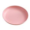 Wheat Straw Round Vegetable Plate Household Large Vegetable Plate Set Drop-Resistant Snack Plastic Plate Fruit Plate