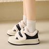 Women Winter Cotton Shoes Thickened White Shoes with Velvet  Thick Soled Warm High-end Feeling Wearing Hairy Shoes Outside