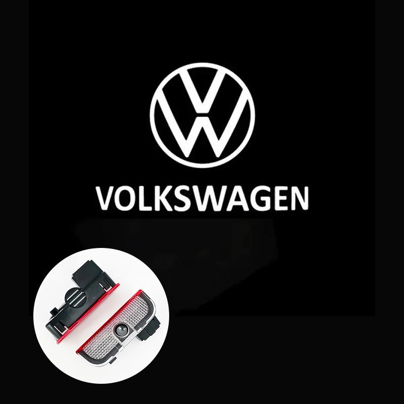 For VW 2Pcs Car Logo Door Logo Courtesy Lamp Laser Projector HD Welcome Light For VW Passat CC Lamando Touran Touareg Tiguan Eos Golf ER1
