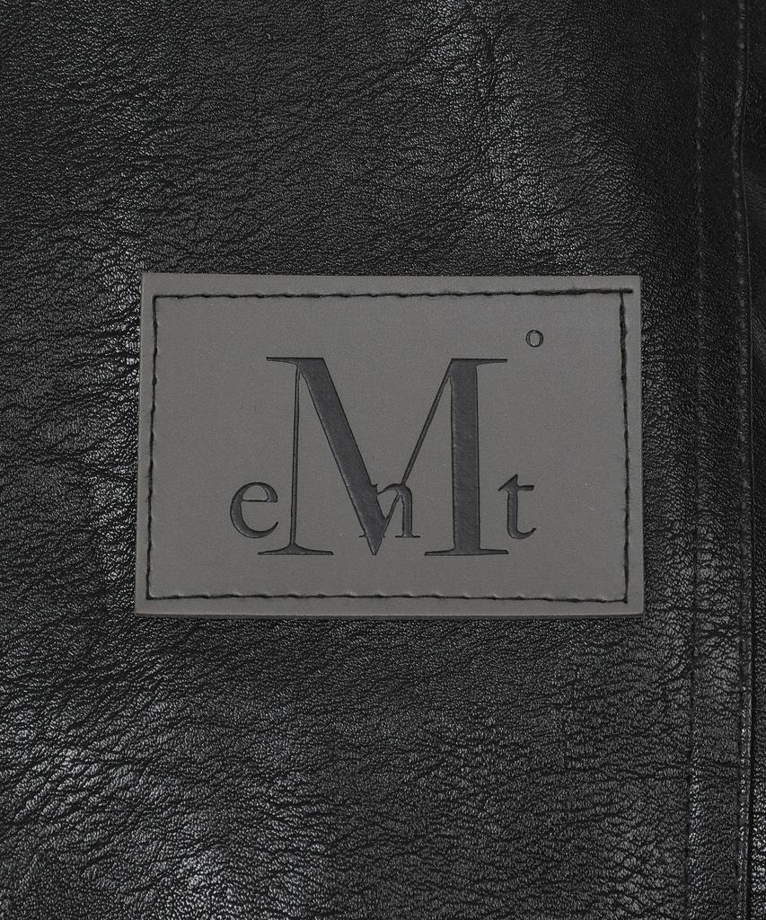 MUCENT Rude Leather High-Neck Blouson Leather Jacket Unisex