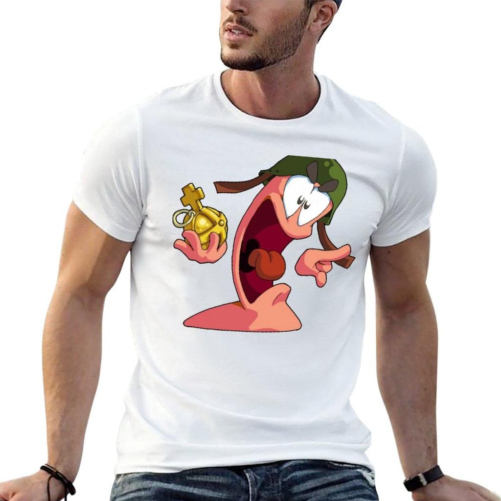 Worms Game Shirts Gaming Gamer TShirt High Elasticity Sports TShirt