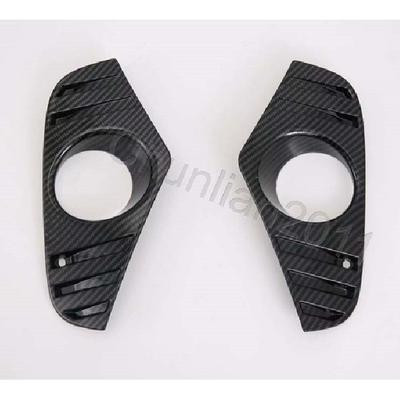 Front Fog Light Cover Trim for - Toyota RAV4 Carbon Fiber Decoration 2PC