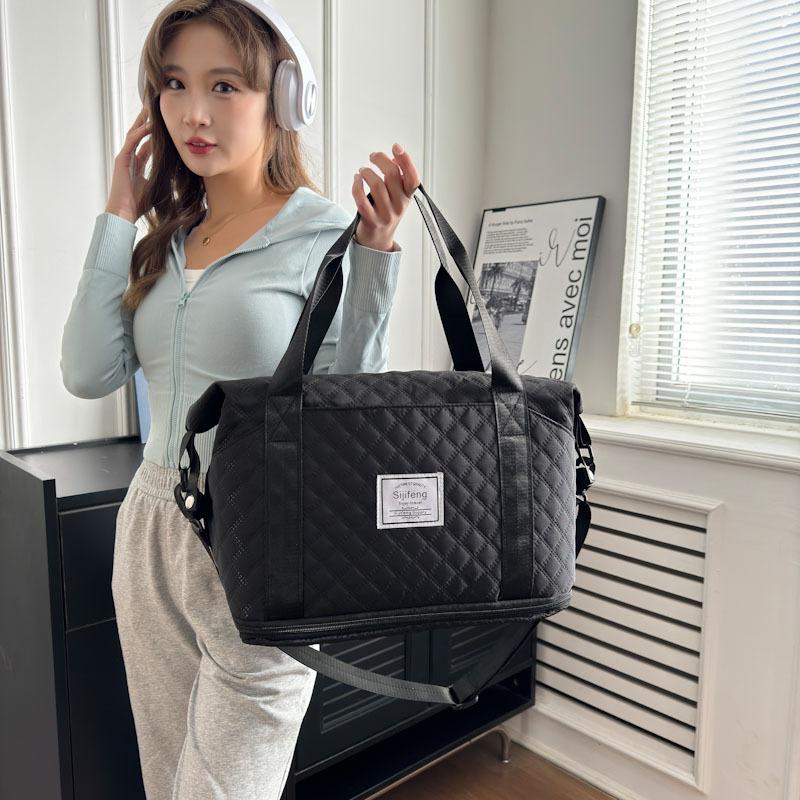Travel Bag Dry and Wet Separation Fitness Bag Large Capacity Expandable Boarding Bag Sports Shoulder Messenger Delivery Bag