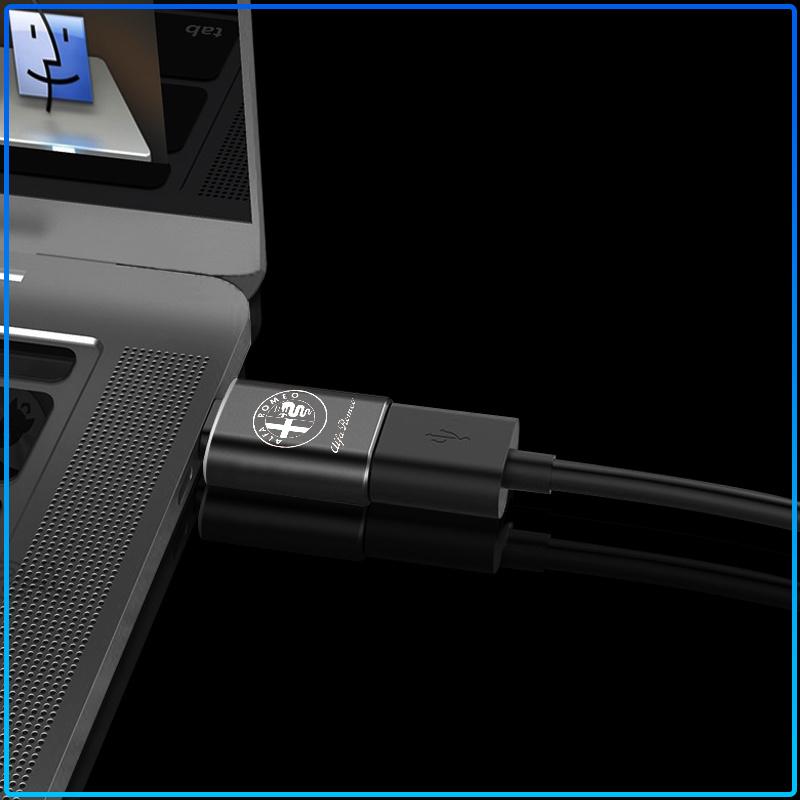 Car Usb Type C Cable Converter Charging Adapter Car Accessories For Alfa Romeo 147 159 156 Giulietta Giulia Mito Spider Alpha Nheadrest