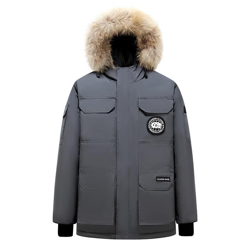 Dumping goods men's and women's Parker medium and long down jackets men's winter new expedition coat jacket