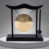 Retro Entspannung Schreibtisch Gong Glück Kreativ Kupferglocke Hohe Lautstärke Holzrahmen Feng Shui Metallbecken Einweihung