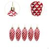 5 Pieces Christmas Tree Pinecones Ornaments Pine Cone Baubles Xmas
