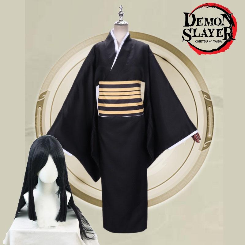 Demon Slayer Cosplay Wig For Nezuko High-quality Long Black Hair