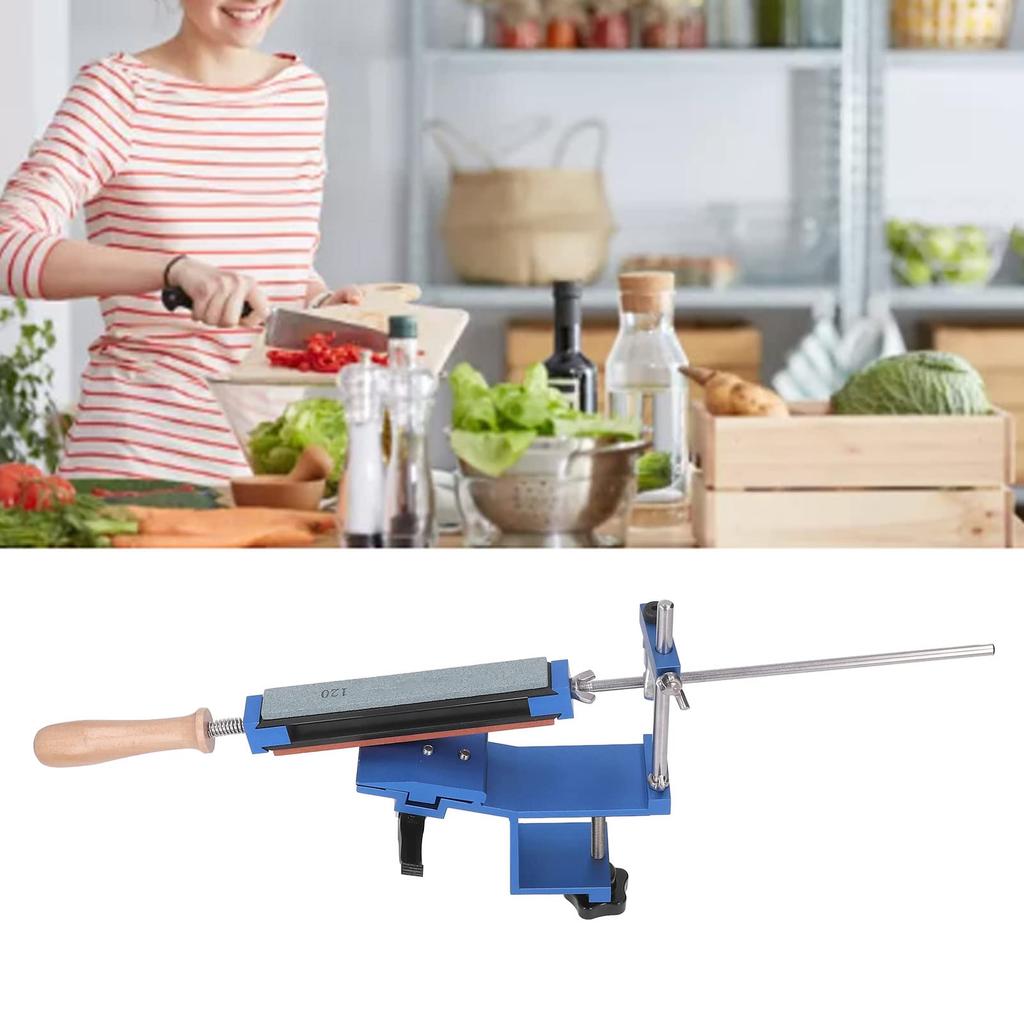 Messer Schleifer mit festem Winkel Professionelles Schnellspann-Schleifset mit 6 Schleifsteinen für den Heimgebrauch