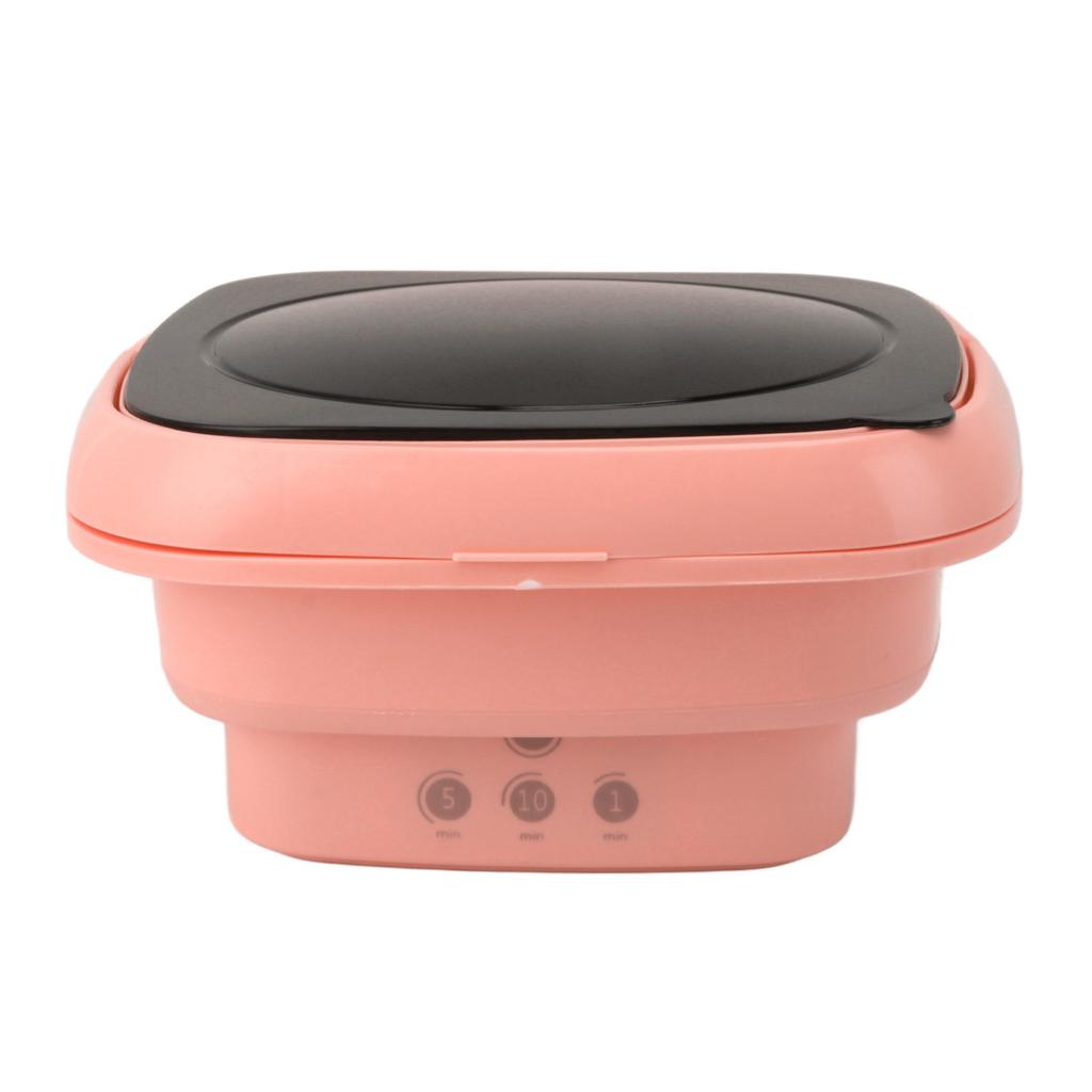 Foldable Washing Machine Mini Portable Bucket Laundry Washer with Black Lid for RV Travel Apartment