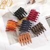2PCS-1Pair Hair Combs Women Korean Solid Color Hairpin Ponytail Hair Accessoreis Non-slip Hair Clip Matte Headwear Combs